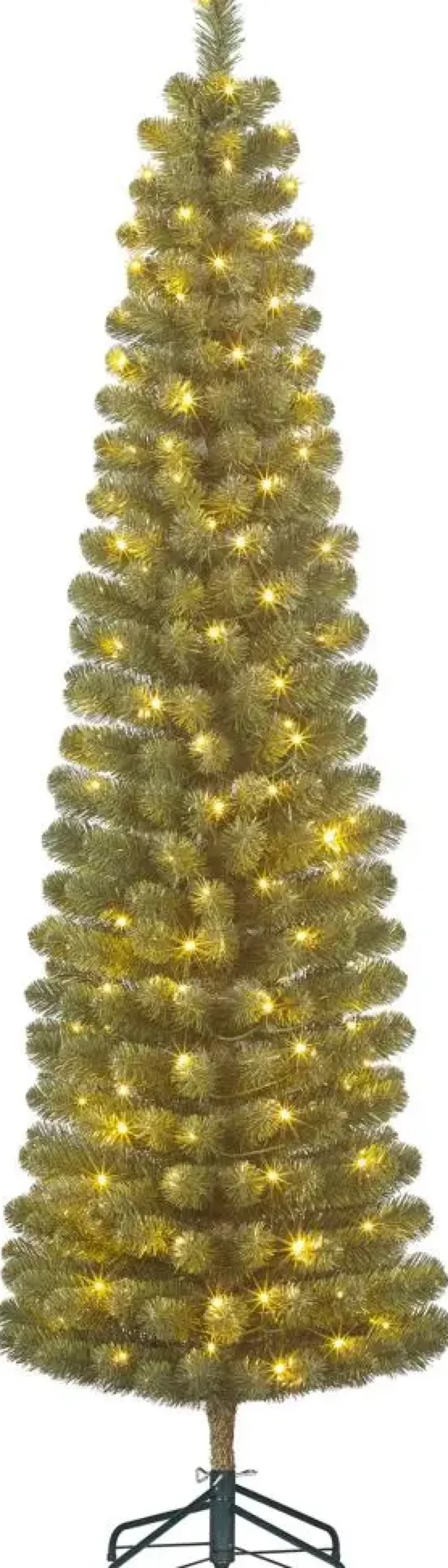 Black Box Trees Charlton Pilar verlichte kunstkerstboom groen 185cm - 120 lampjes