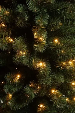 Black Box Trees Charlton Pilar verlichte kunstkerstboom groen 185cm - 120 lampjes