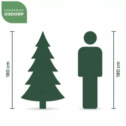 Black Box Trees Charlton Pilar verlichte kunstkerstboom groen 185cm - 120 lampjes