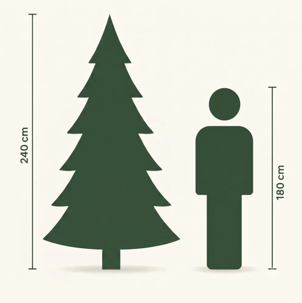 Black Box Trees Charlton Pilar grote kunstkerstboom groen 260cm