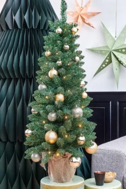 Black Box Trees Gerlos - kunstkerstboom met verlichting 51x120cm groen