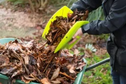 Bladscheppen met handvat groen