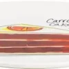 Blond Amsterdam gebaksbordje aardewerk carrot cake 18x1.5cm multi