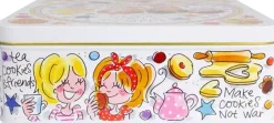 Blond Amsterdam koekblik rvs sweeter life 22x22x8.5cm multi