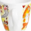 Blond Amsterdam minimok aardewerk cat lover 8x8.5cm multi