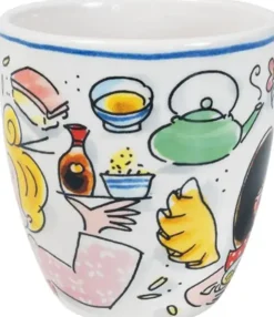 Blond Amsterdam minimok aardewerk let the good times roll 8x8.5cm multi