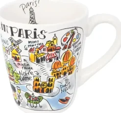 Blond Amsterdam mok aardewerk parijs 10x11.5cm multi