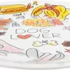 Blond Amsterdam ontbijtbord aardewerk dog lover 22x2.5cm multi