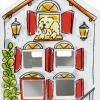Blond Amsterdam theelichthouder aardewerk dog 8.5x8.5x14.5cm multi