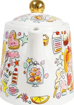 Blond Amsterdam theepot aardewerk you and me 28.5x15x17.5cm multi