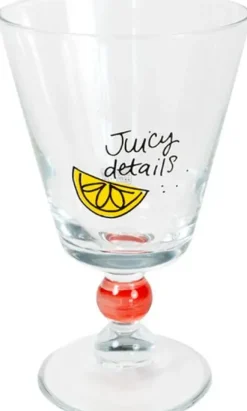 Blond Amsterdam wijnglas glas juicy 9x14.5cm transparant