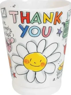 Blond Amsterdam xl mok aardewerk thank you 10x12.5cm multi