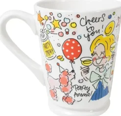Blond Amsterdam xl mok aardewerk forever young 10x12.5cm multi