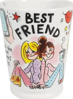 Blond Amsterdam xl mok aardewerk best friend 10x12.5cm multi