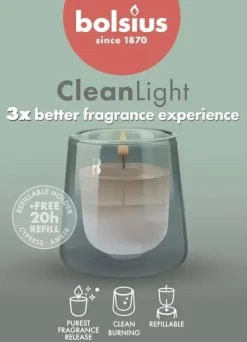 Bolsius cleanlight startersset cypress & amber