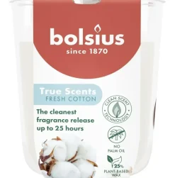 Bolsius geurglas small true scents fresh cotton