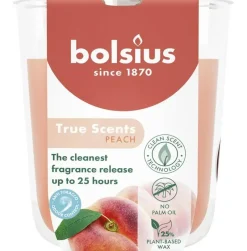 Bolsius geurglas small true scents peach