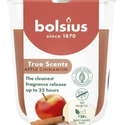 Bolsius geurglas small true scents apple cinnamon