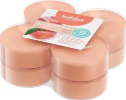 Bolsius geurtheelicht maxi true scents peach 8 stuks