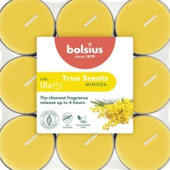 Bolsius geurtheelicht true scents mimosa 18 stuks