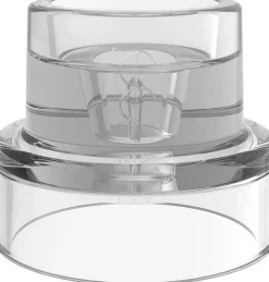 Bolsius kandelaar 4 in 1 rond glas 8.4x6.9cm transparant