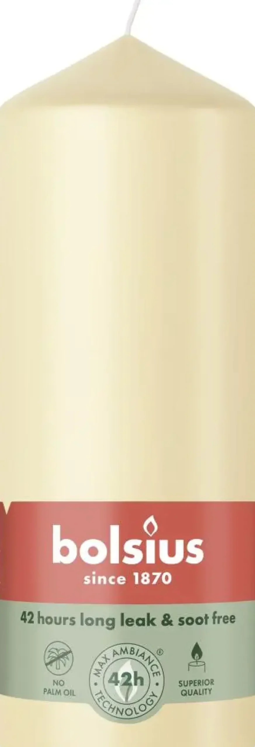 Bolsius stompkaars essentials 5.8x15cm oat beige