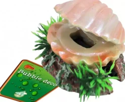 Boon aqua deco ornament bubbel polyresin schelp met uitstromer, 5,5 cm