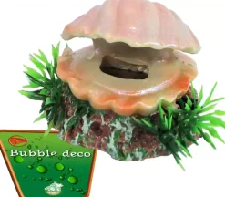 Boon aqua deco ornament bubbel polyresin schelp met uitstromer, 5,5 cm