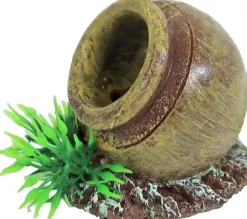Boon aqua deco ornament bubbel polyresin pot met uitstromer, 5,5 cm