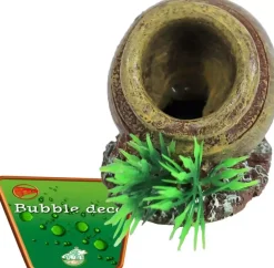 Boon aqua deco ornament bubbel polyresin pot met uitstromer, 5,5 cm