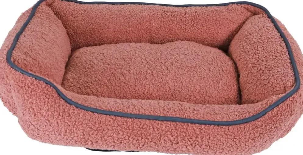 Boon divan teddy met bies 50x40cm roze