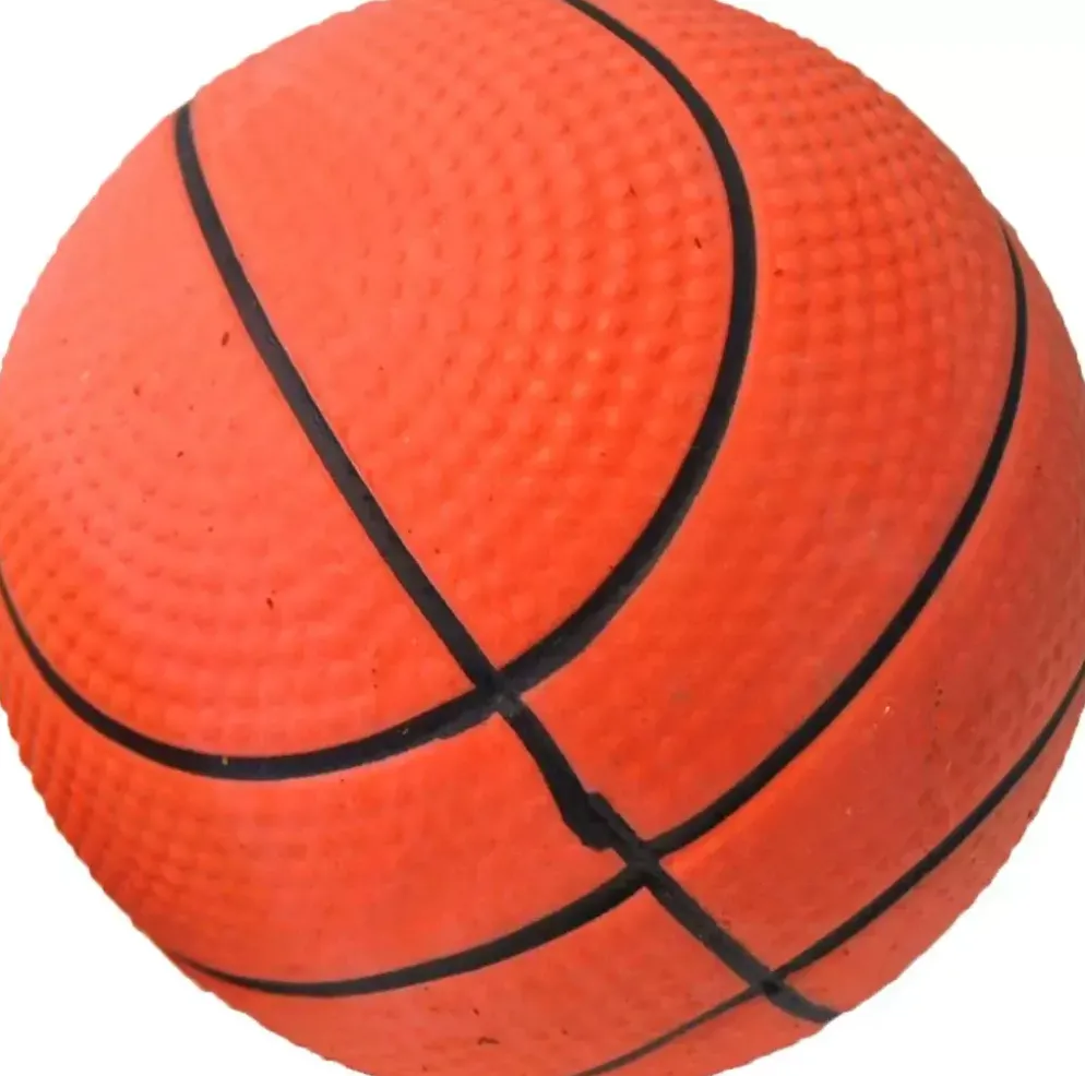 Boon hondenspeelgoed drijvende spons basketbal 9 cm