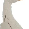 Boon hondenspeelgoed gans teddystof 28cm wit