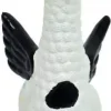 Boon hondenspeelgoed koe latex met vleugels zwart/wit 25 cm