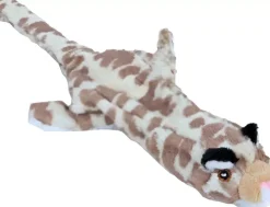 Boon hondenspeelgoed luipaard plat met piep pluche, 35 cm.