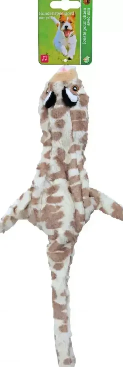Boon hondenspeelgoed luipaard plat met piep pluche, 35 cm.