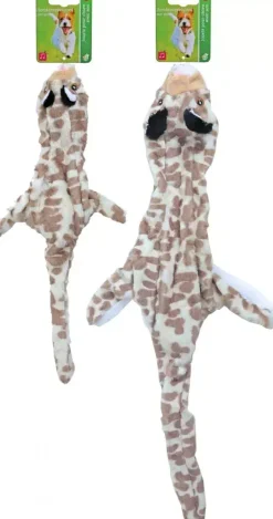 Boon hondenspeelgoed luipaard plat met piep pluche, 55 cm.