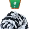 Boon hondenspeelgoed touwbal katoen zwart/wit 10 cm