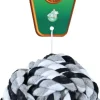 Boon hondenspeelgoed touwbal katoen zwart/wit 7,5 cm