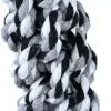 Boon hondenspeelgoed touwstick katoen zwart/wit 25 cm