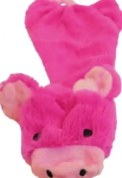 Boon hondenspeelgoed varken plat pluche roze, 55 cm.
