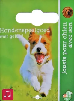 Boon hondenspeelgoed vos plat met piep pluche bruin, 55 cm.