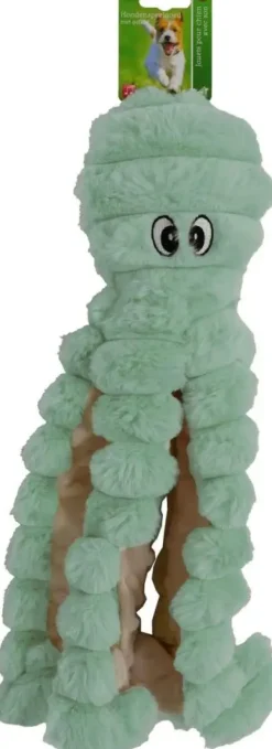 Boon hondenspeeltje octopus corduroy met piep groen 40cm