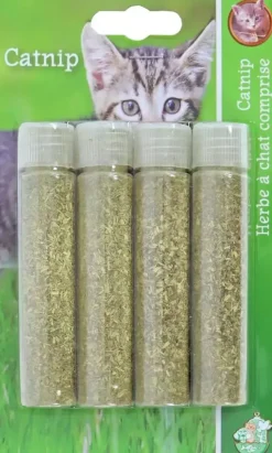 Boon kattenspeelgoed catnip in tube blister a 4 stuks