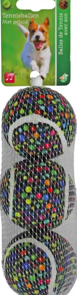 Boon tennisbal rainbow dot m net a 3 stuks