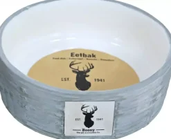 Boony "Est 1941" eetbak steen wicker sand, 12 cm