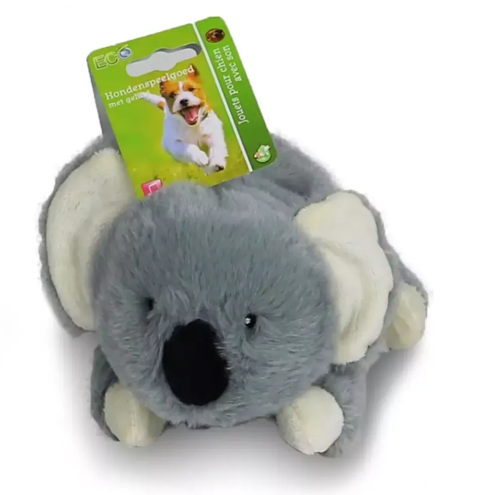 Boony hondenspeelgoed koala pluche eco met piep 22 cm