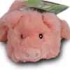 Boony hondenspeelgoed varken pluche eco met piep 16 cm