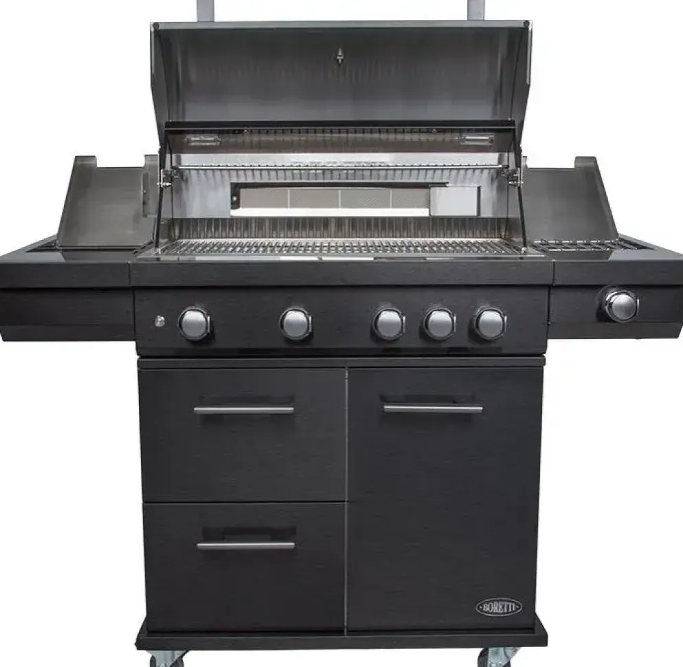 Boretti Imperatore nero gasbarbecue 4b