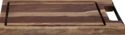 Bowls and Dishes pure rose wood serveerplank recht met sapgoot 32 cm